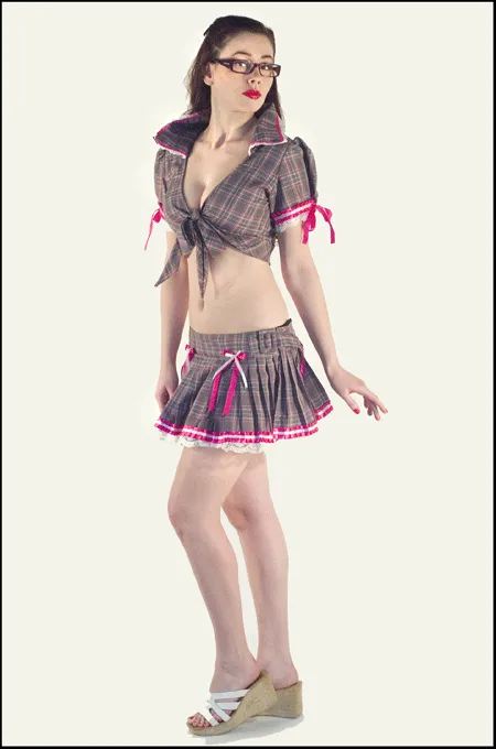 Tartan Ribbon Set Costume