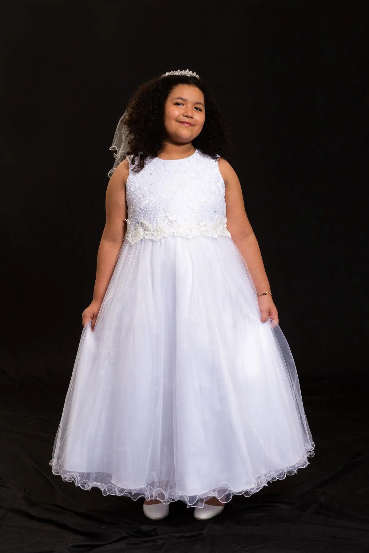 Tessa Lace Top Glitter Tulle Skirt    SIZES 2 to 20.5