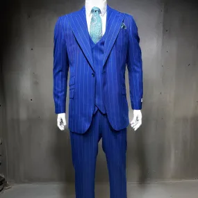 Tiglio Rosso Orvietto Blue with Green Pinstripe TL6018