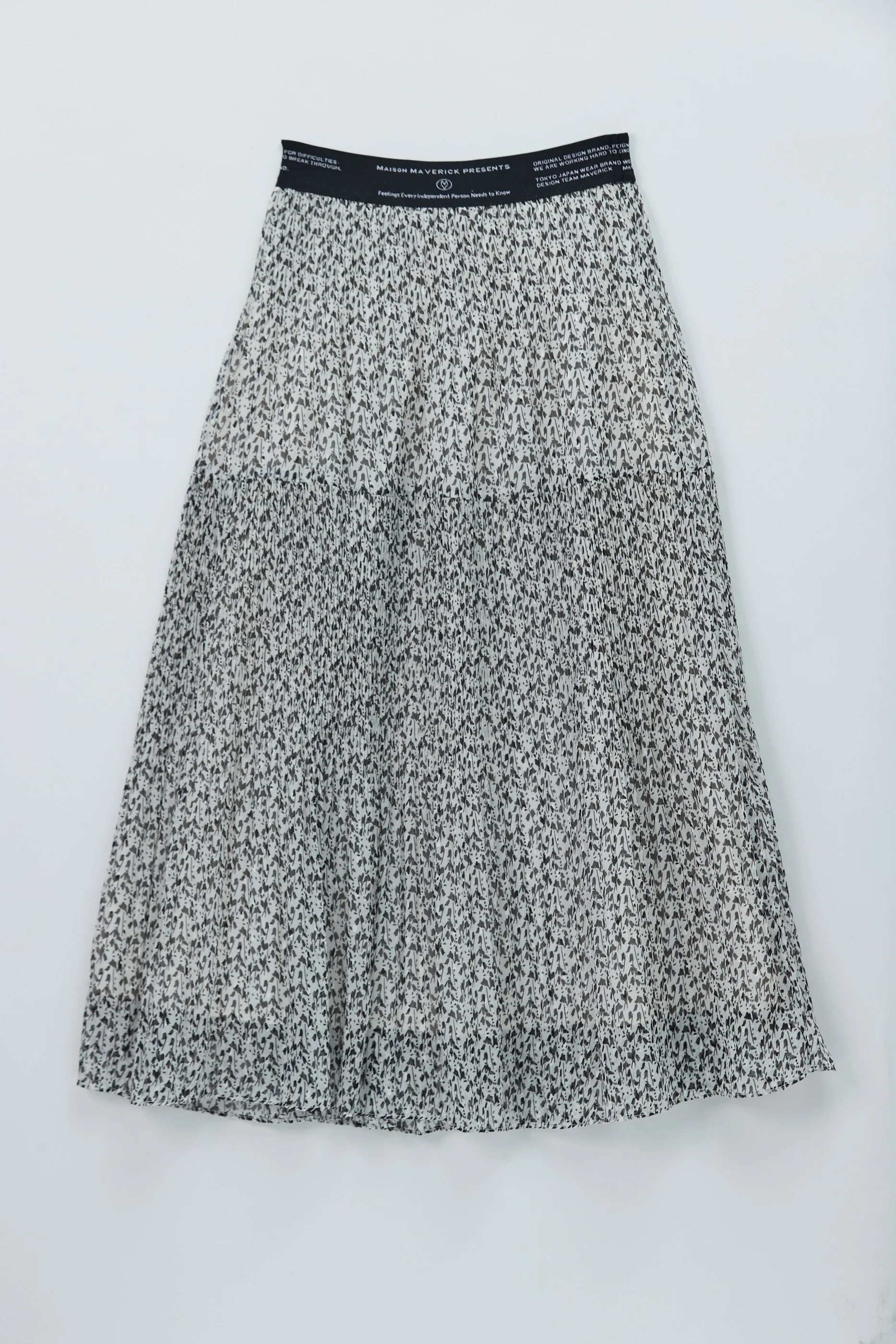 Unpressed Pleated Skirt (Floral)