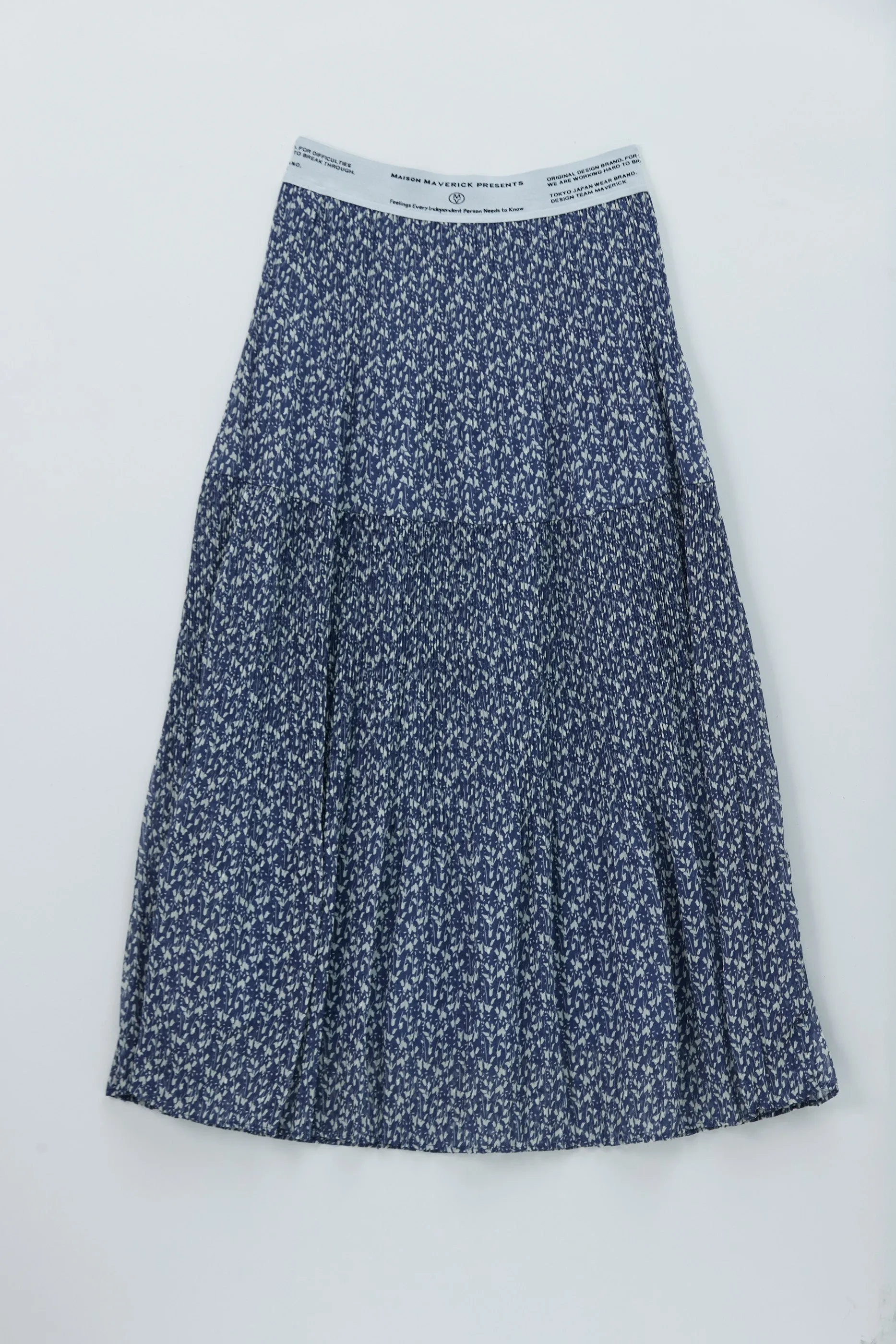 Unpressed Pleated Skirt (Floral)