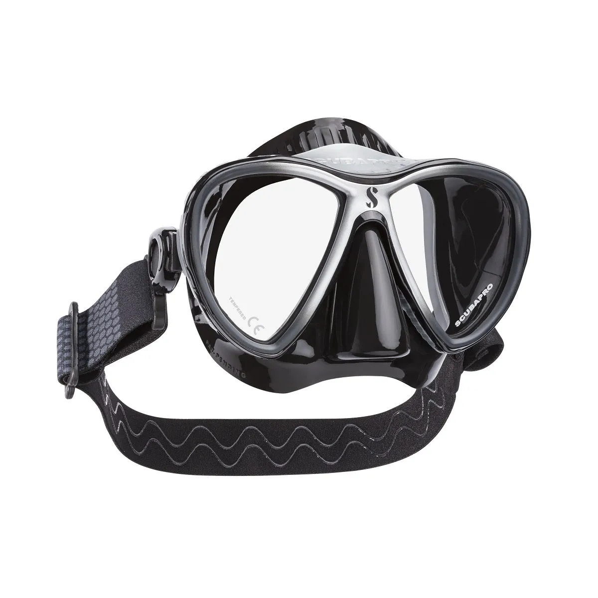 Used ScubaPro Synergy 2 Twin Mask with Comfort Strap - Black/Silver Black Skirt