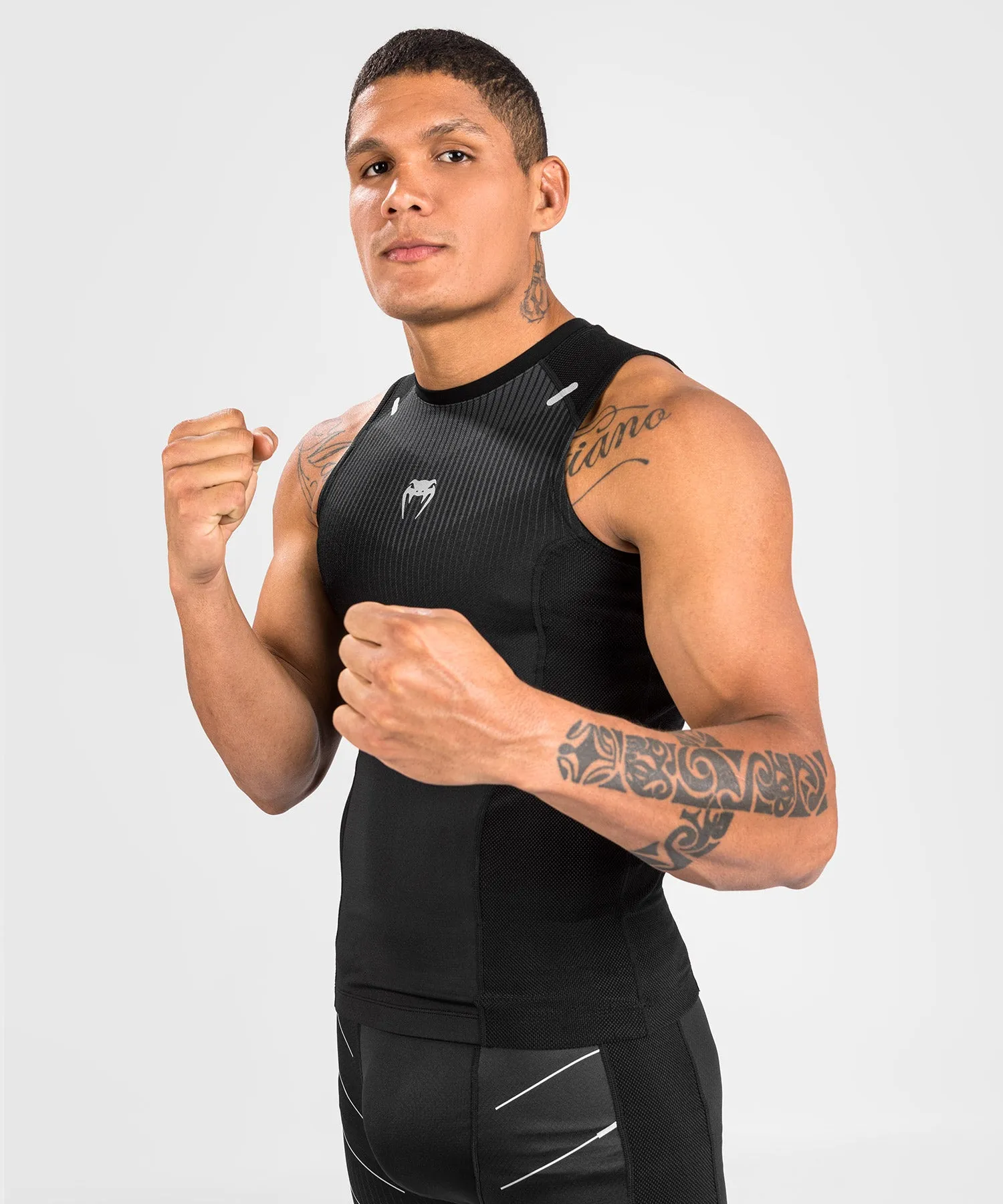 Venum Rashguard Sleevless Biomecha - Black/Grey