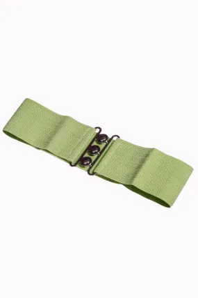 Vintage Stretch Belt in Olive by Banned