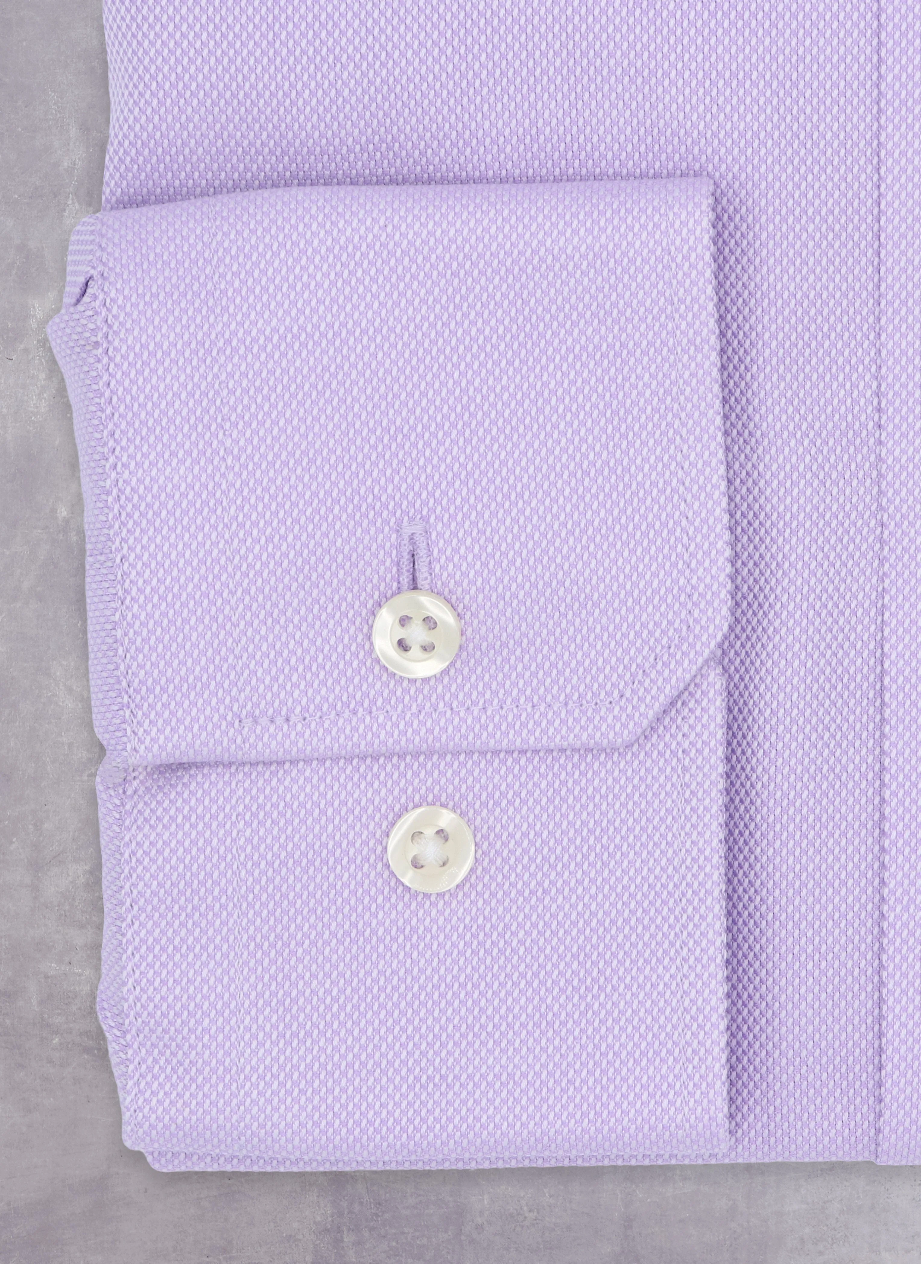 William Fullest Fit Shirt in Solid Purple Oxford