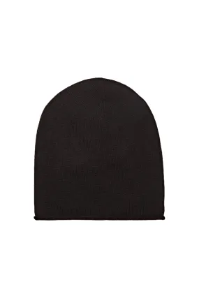 Wool Blend Fine Knit Beanie