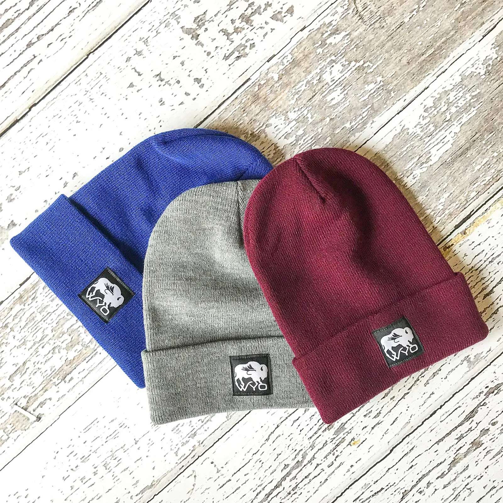 Wyo Bison Fly Knit Cuff Beanies