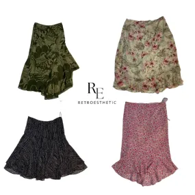 Y2K Floral Sunmer Skirt (SR-194)