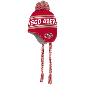 Youth 49ers Jacquard Tassel Knit with Pom - Preschool